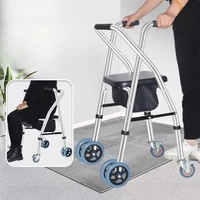 Elderly Walking Walker with Directional Wheels, Assisted Walking Cart, Can Sit Assisted Walker, Walking Fall Prevention Walker 1