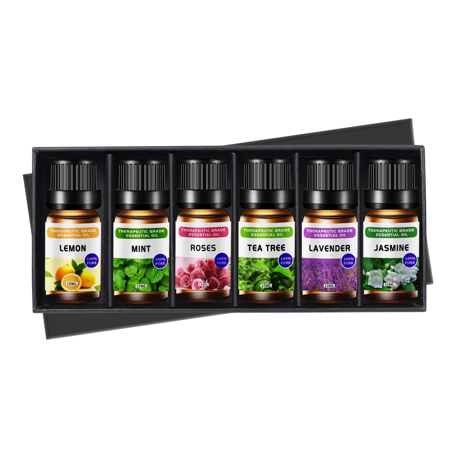 Lavender Essential Oil Set for Aromatherapy and Massage