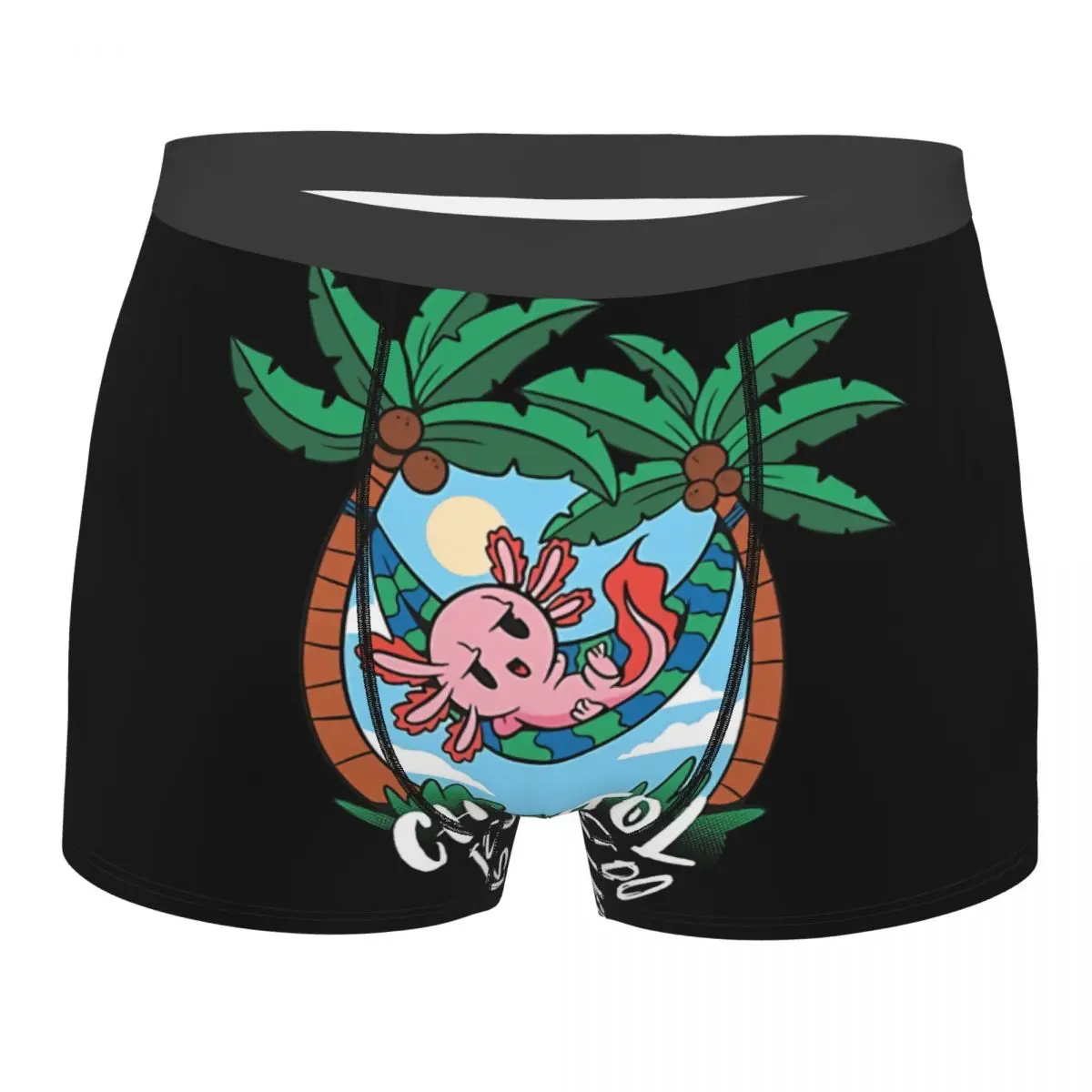 

Cool Chilalotl Men Boxer Briefs Underwear Axolotl Lover Highly Breathable High Quality Sexy Shorts Gift Idea