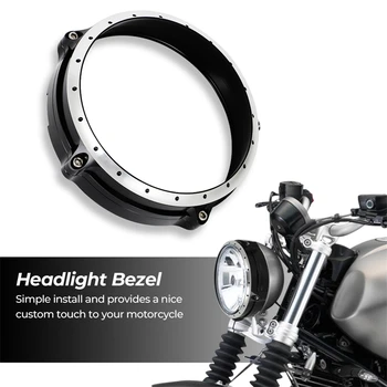 오토바이 헤드라이트 가드 트림 링 커버, 알루미늄 보호, BMW RNINET R NINET R Nine T R9T 2014-2023