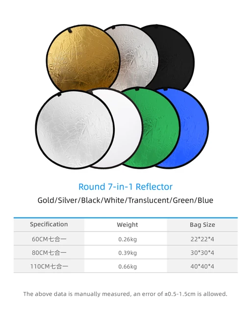 5-in-1 Collapsible Photography Reflector 2