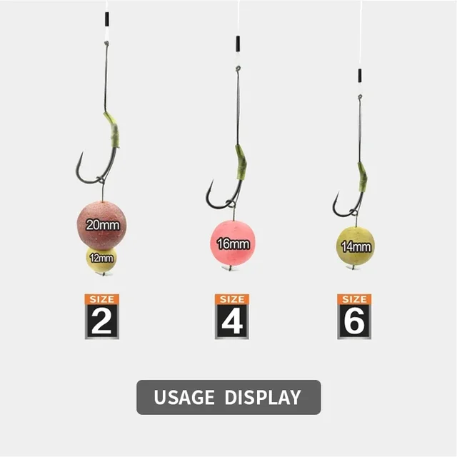 Carp Fishing Accessories Ready Made Combi Rigs Slid D Hair Rig Ready Made Tied Rigging With Fishing Line Boilie Hook 4