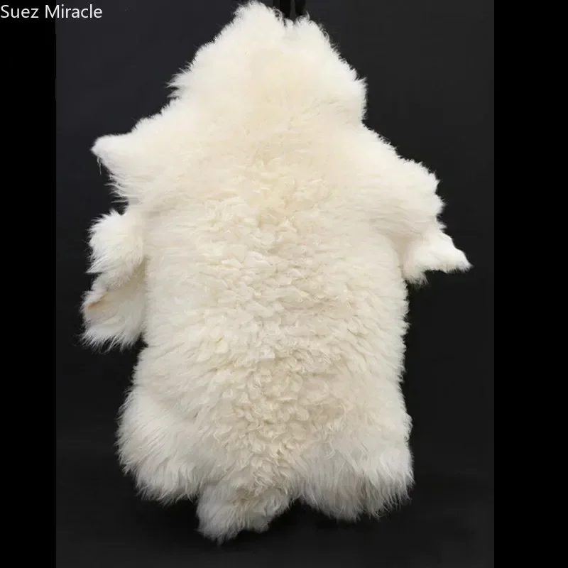 Fur Fabric Cartoon Carpet Whole sheep fur cushion pure wool blanket carpet bedside fur fabric trim womens belts faux blanket craft bag