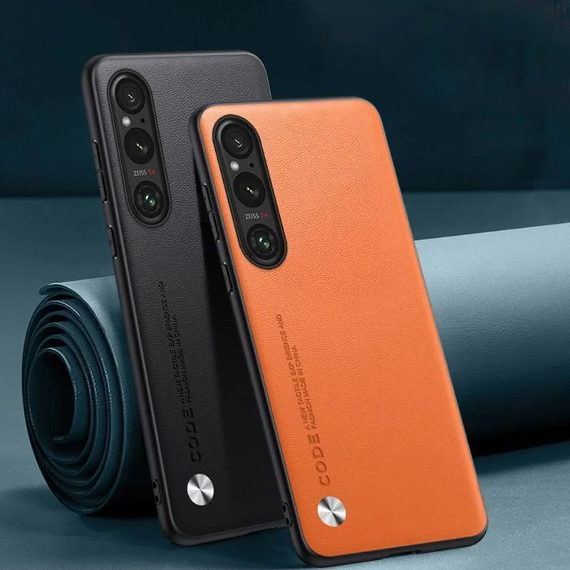 PU Leather Case with Silicone Full Camera Protection – Premium Back Cover Coque
