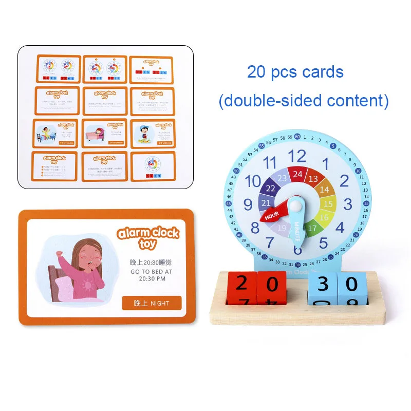 Educational Toys Children Montessori Clock Hour Minute Second Cognition Model Teaching Aids Time Learning For Kindergarten