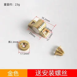 Ultra - Strong Magnetic Door Catch and Stopper for Cabinets and Furniture (Yellow golden)