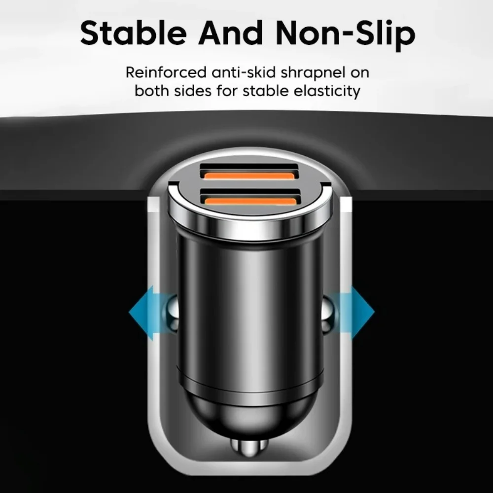 200W Mini Car Charger USB Type C Metal Quick Charge 3.0 PD Port Fast Charging Phone Charger For Xiaomi iPhone 13 14 15 Pro Max