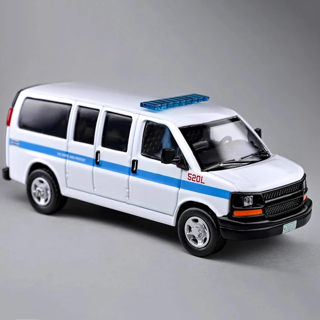 596モデル 2個 Chevrolet Express ミニカー 警察 1:64 596 Model 1/64 Chevrolet Express Van Washington Police
