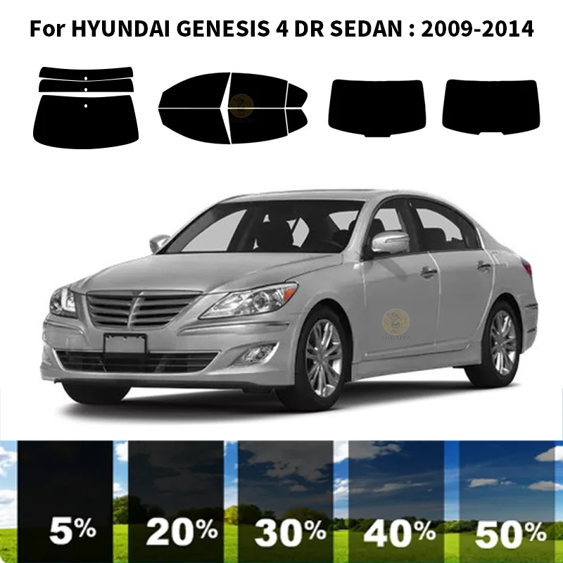 

Нанокерамическая Автомобильная УФ-пленка Precut для окон, автомобильная пленка для окон для Hyundai GENESIS 4 DR SEDAN 2009-2014