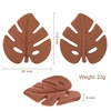 TYRY.HU 1PC Silicone Teether Baby Cartoon Leaf Shape Food Grade Silicone Teething Rattle for Newborn Care Chewing Molar Toy 5