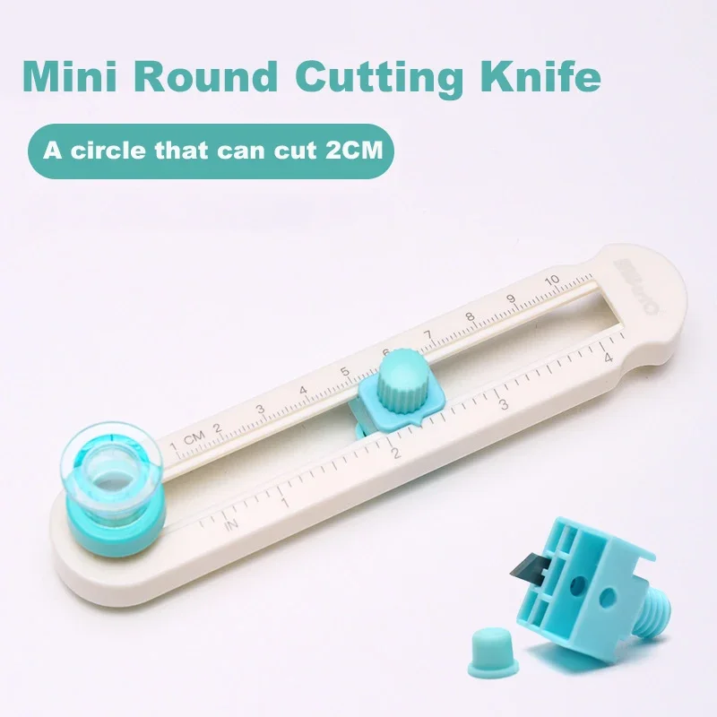 360 Adjustable Paper Circle Cutter Round Cutting Knife DIY Compass Cutter Tools For Paper Card Crafts Office School Stationery - 2