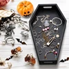 Coffin Shape Black Tray Storage Box Gothic Home Wood Tray Halloween Decoration Birthday ChristmasThanksgiving Day Present Gift 5