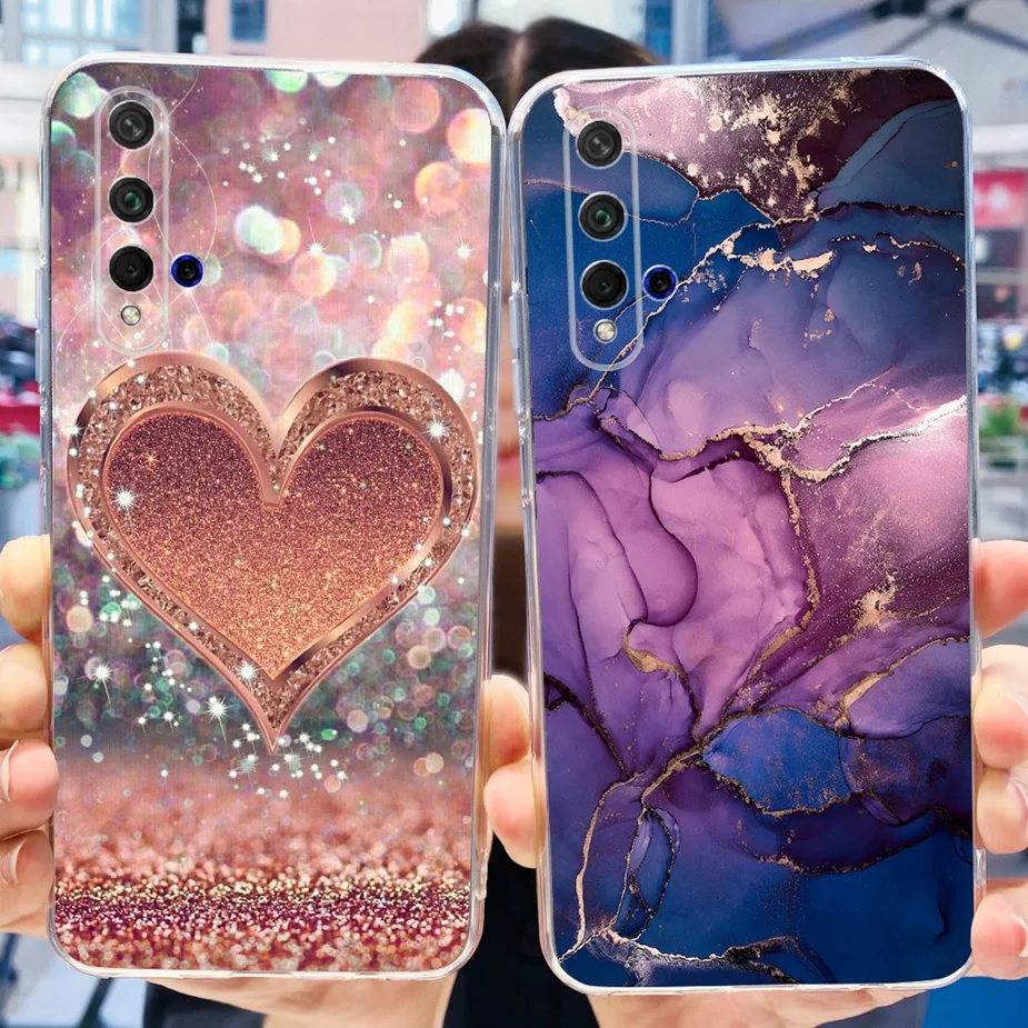 Stylish Painted Clear Silicone Phone Case Cover - Soft s Design