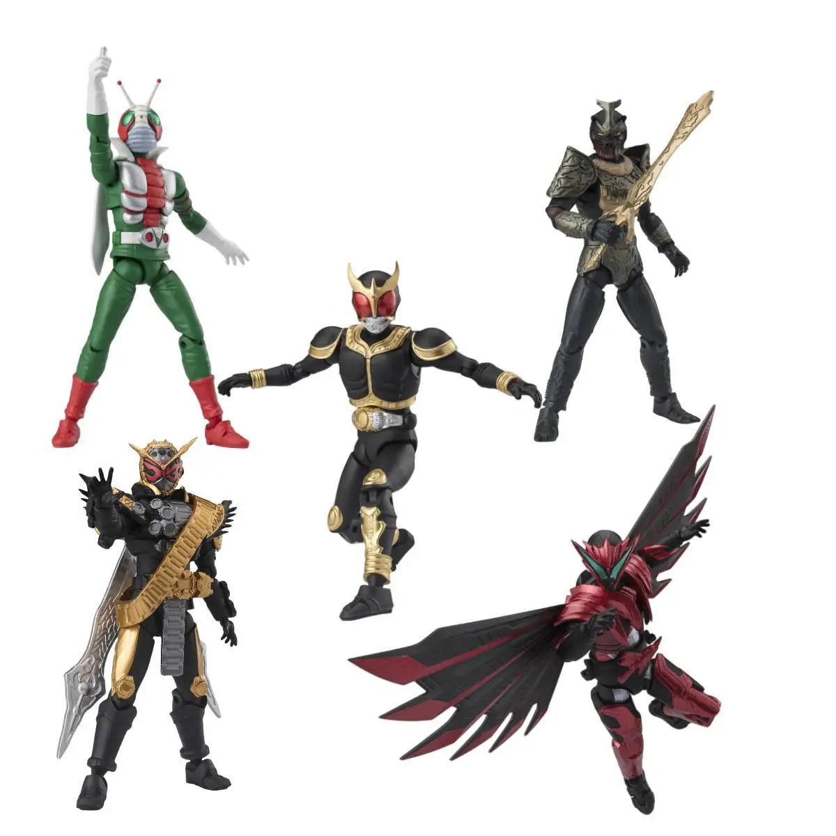SHODO-X 6-9 Set: Zi-O/Gaim/Horobi/Zangetsu/Kuuga - AliExpress