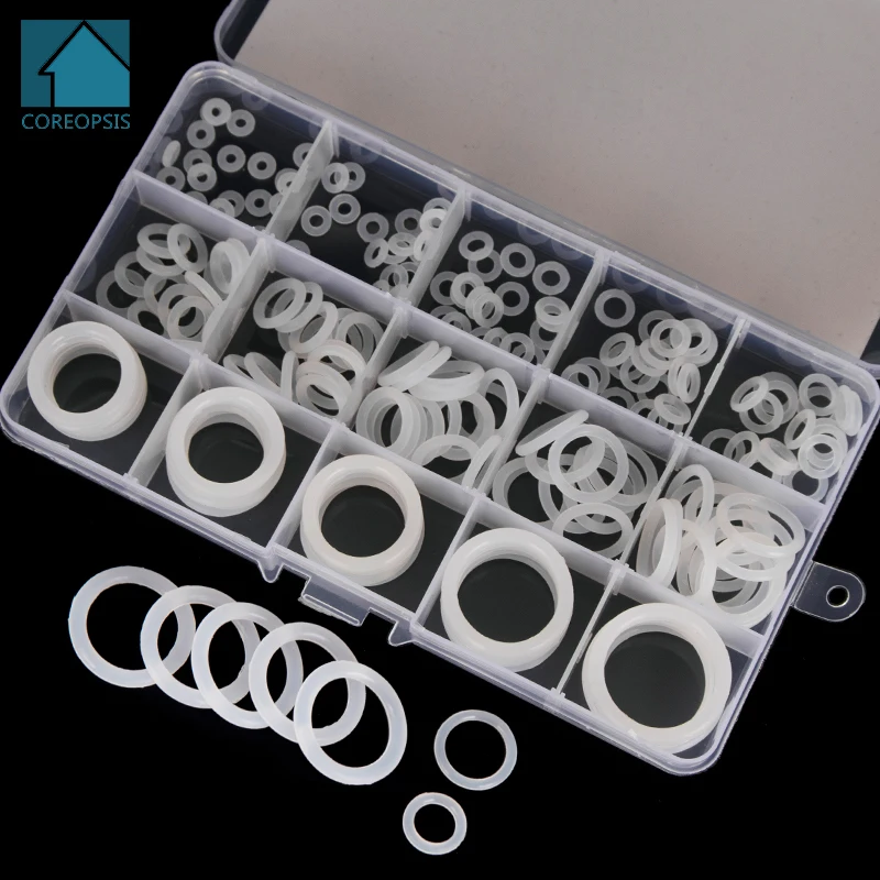PCP Paintball Sealing O Rings 150PCS White Silicone Replacements OD 6mm-30mm CS 1.5mm 1.9mm 2.4mm 3.1mm BG040-059-060-061-062