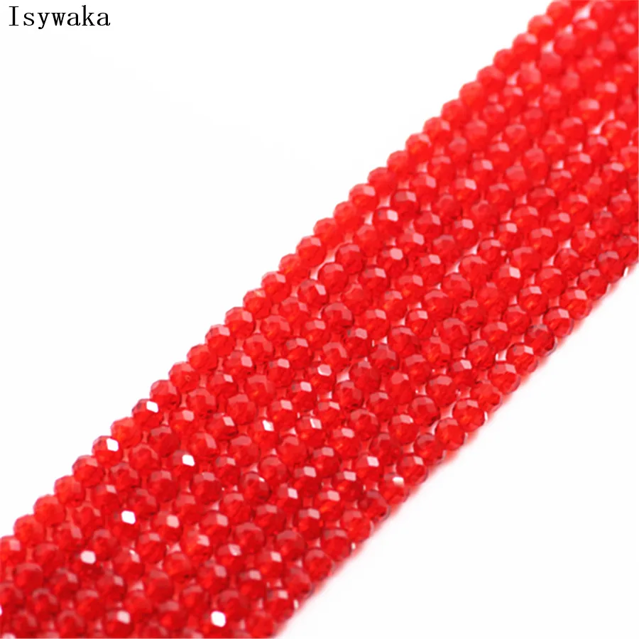 Ink Blue Faceted Crystal Glass Rondelle Beads for Jewelry Making - 170pcs, 2mm