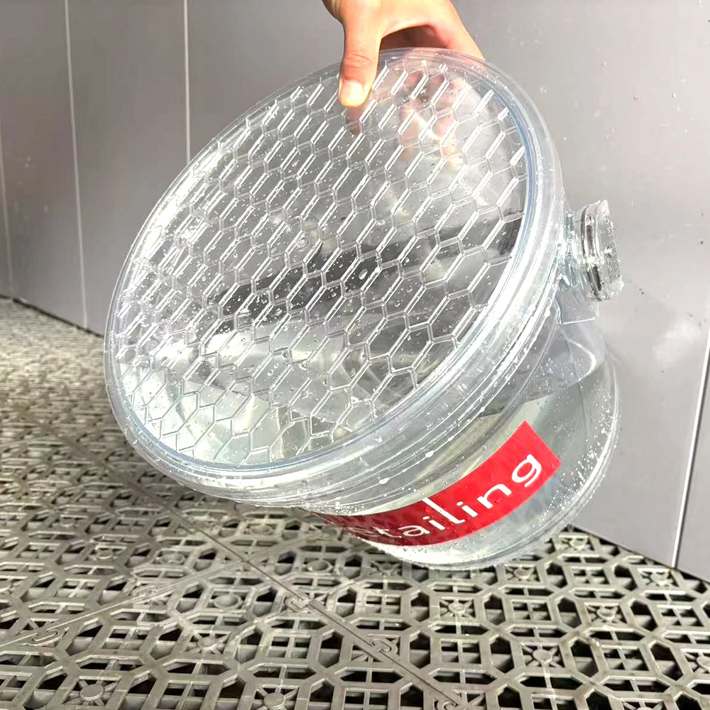 Car Wash Bucket Detailing crystal clear car wash bucket 15L transparent unbreakable