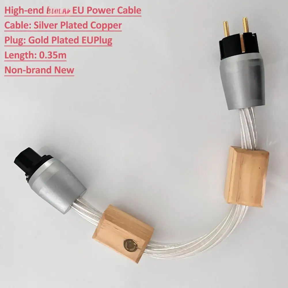 HiFi Audio Preffair AC-Stromkabel mit US/EU/UK-Version Steckern C15 Buchsen für Leistungsverstärker-Lautsprecher – Detail 37