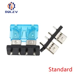 Compact Fuse Holder PCB Board with 10A Car Blade Fuses - 50A (Standard)