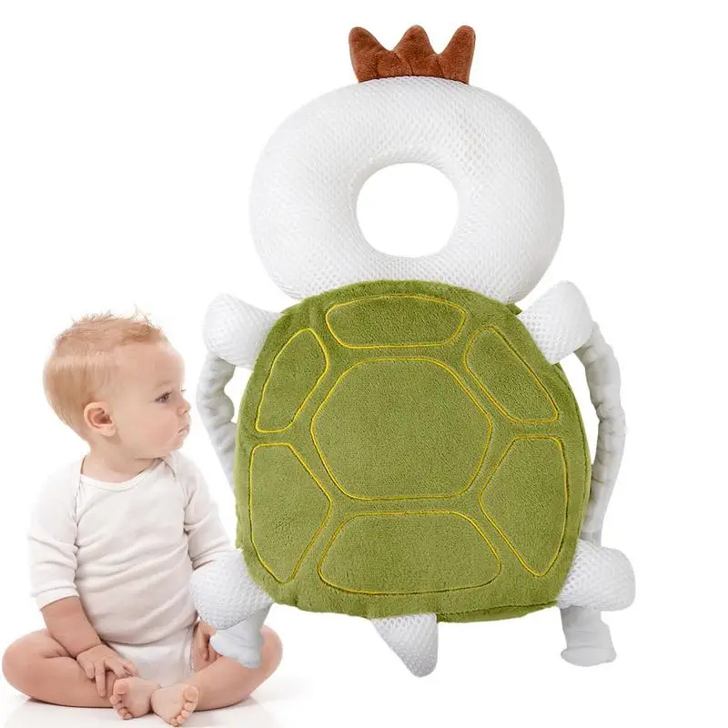 

Baby Fall Pillow Backpack Anti-Fall Protection Pillow Anti-collision Adjustable Turtle-shaped Breathable Baby Cushion Backpack