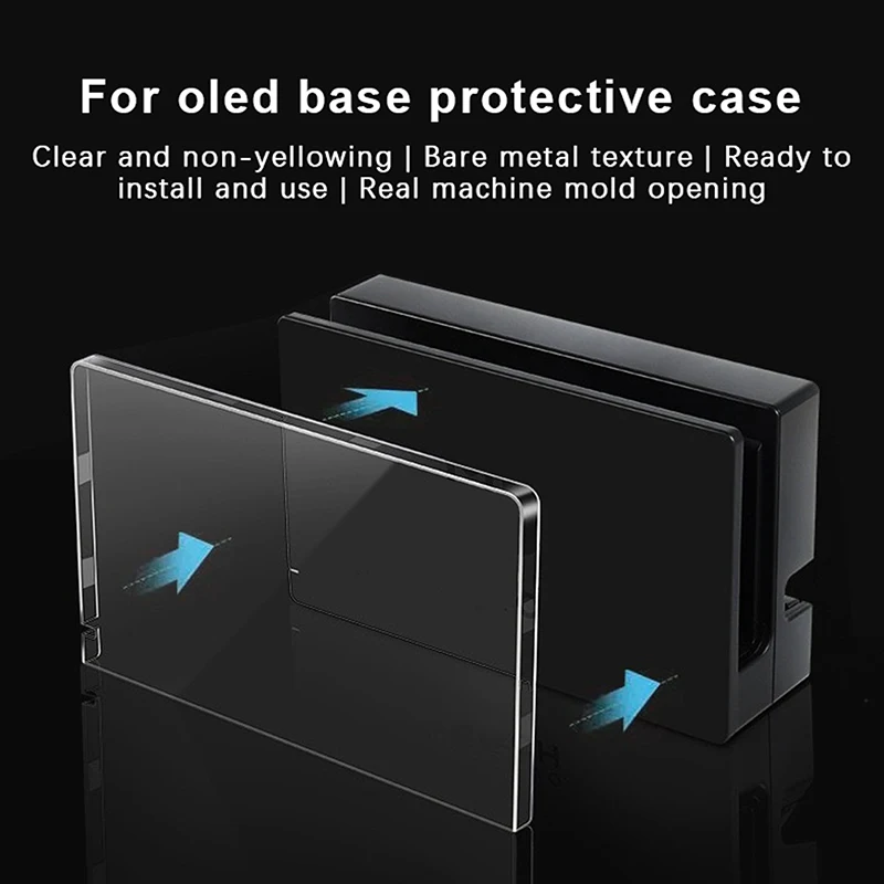 

Прозрачная Лицевая панель Защитная крышка для Nintendo Switch Oled зарядная док-станция для телевизора декоративная сменная Передняя панель