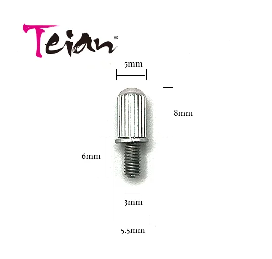 Teian eurorack M3 ultra light thumb screws 100PCS