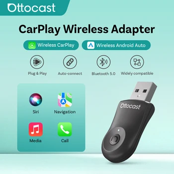 Inicio 7 Ottocast Mini adaptador inalámbrico CarPlay Android Auto Plug Play USB Dongle 5,0 WIFI accesorios de coche para VW Benz Audi Toyota Ford