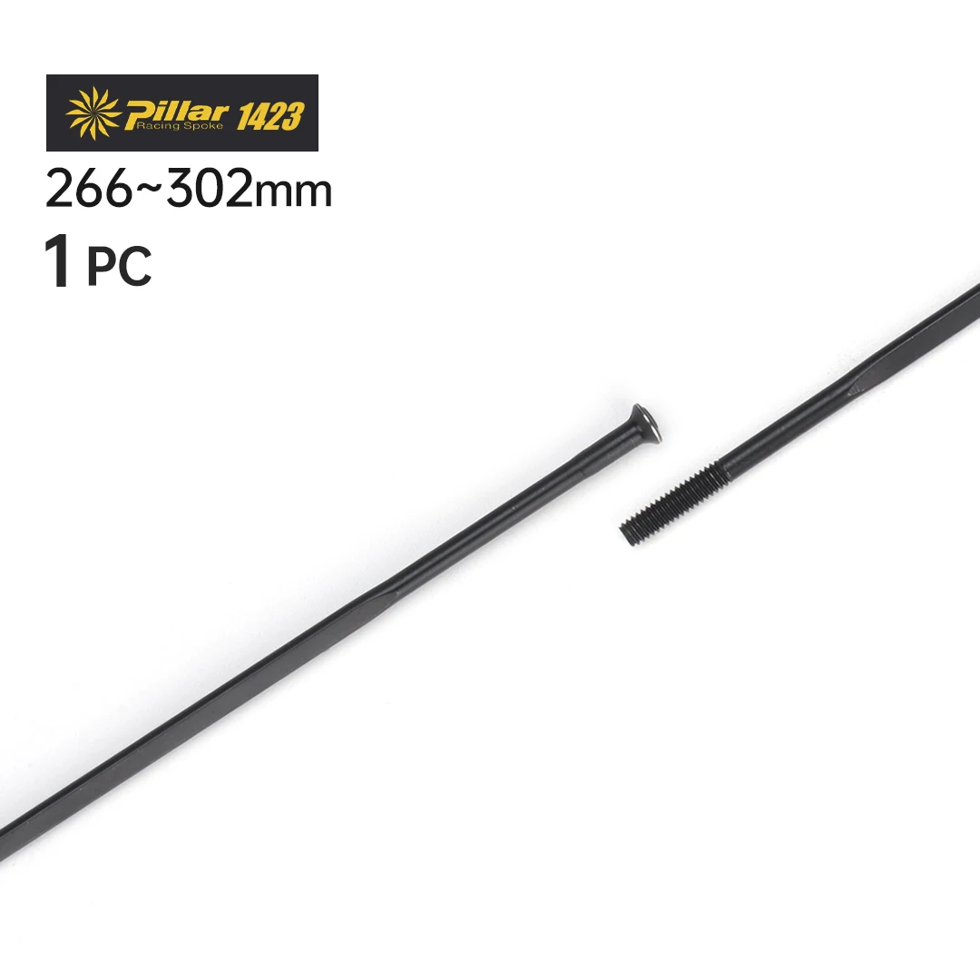 1Pcs Pillar 1423 Spoke Straight Pull 266mm-302mm Without Spoke Nipple bicycle spokes