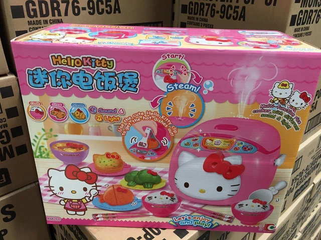 Sanrio Hello Kitty Mini Rice Cooker DIY Kitchen Series Toy Girls Pretend  Play House Suit Toys Gifts Model Ornaments - AliExpress