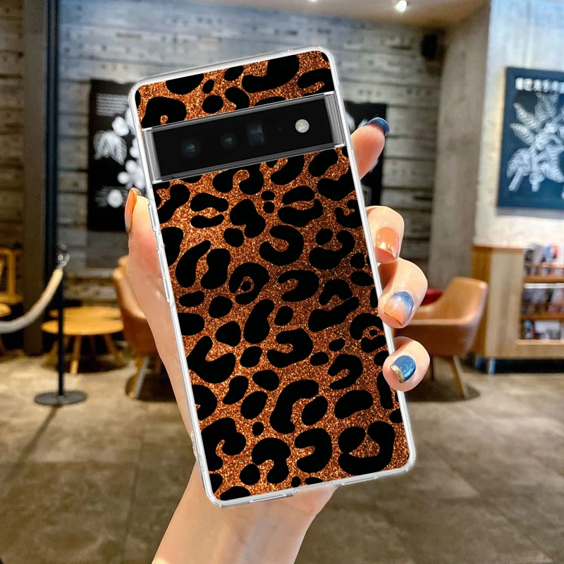 Leopard Print Clear Soft TPU Phone Case - Sexy & Trendy Design