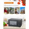 0.6 Cubic Foot Microwave with 6 Power Levels, 700W Countertop Microwave with 30 Minute Timer and Mechanical Dial Controls, Black 6