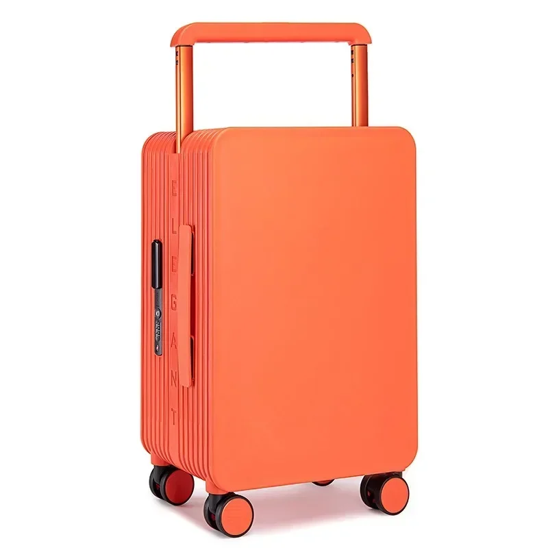 Mid-mounted Wide Trolley Suitcase Women's 20 Inch Cabin Suitcase Small Suitcase 24 Inch Universal Wheel Lockbox Unisex
