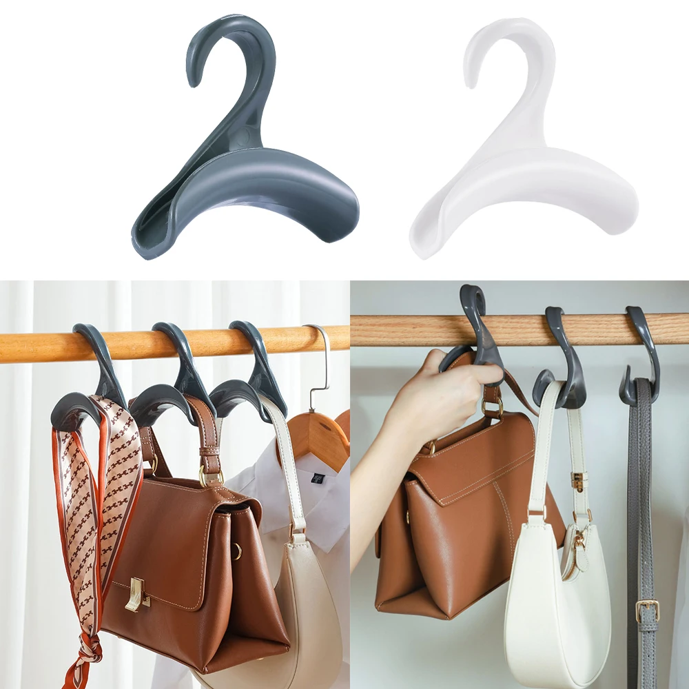 2/1Pcs Purse Hanger Closet Organizer Hooks Multi-purpose Clothes Scarf Bag  Hat Hanging Rack Space Saving Wardrobe Storage Hanger - AliExpress