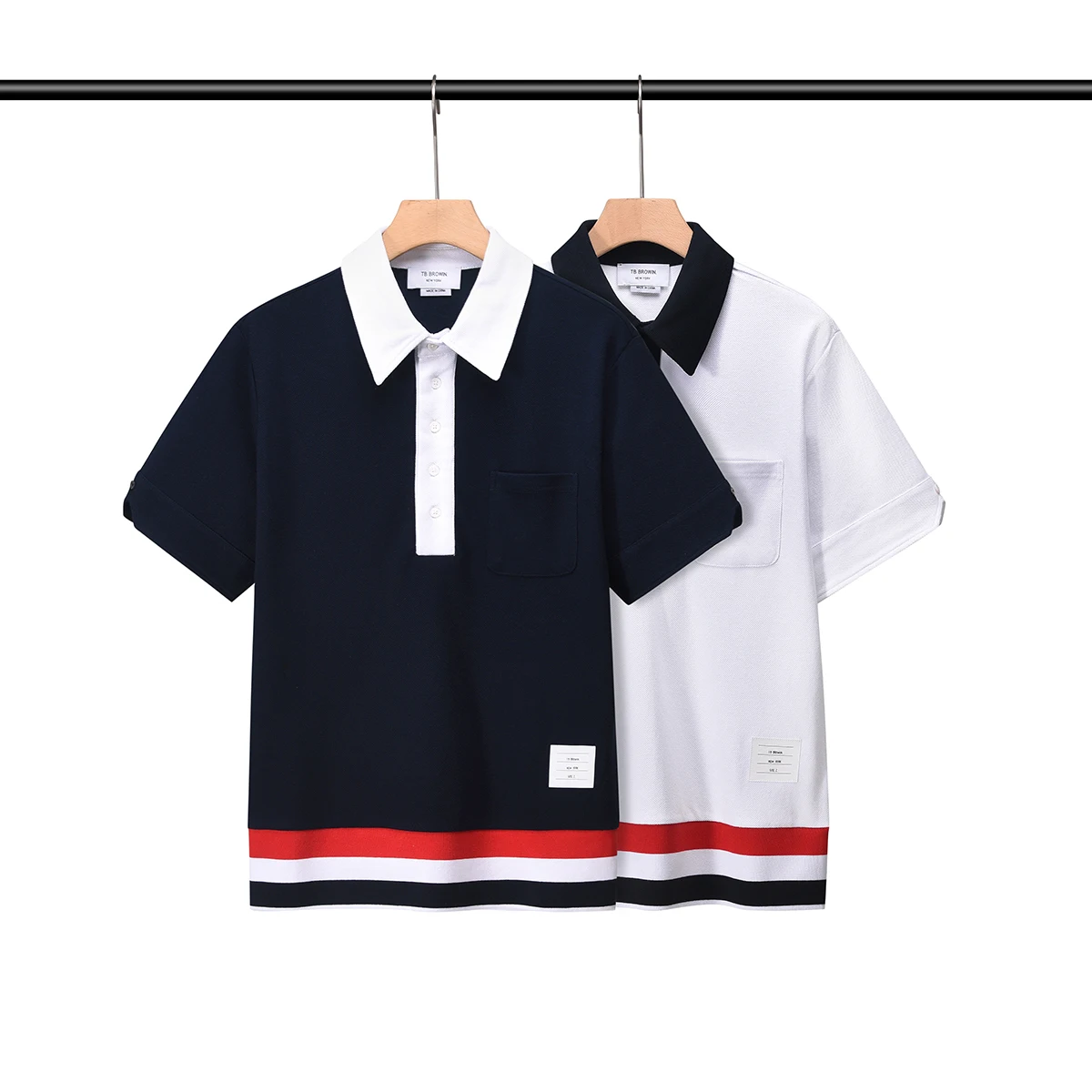 

Мужская хлопковая футболка в полоску, с коротким рукавом