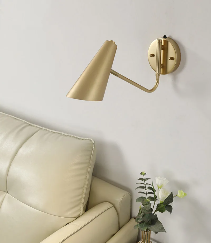 Nordic LED Wall Lamp Retractable Adjustable Wall Lights for Home Decoration Bedroom Bedside Reading Sconce Add Dimmable Function