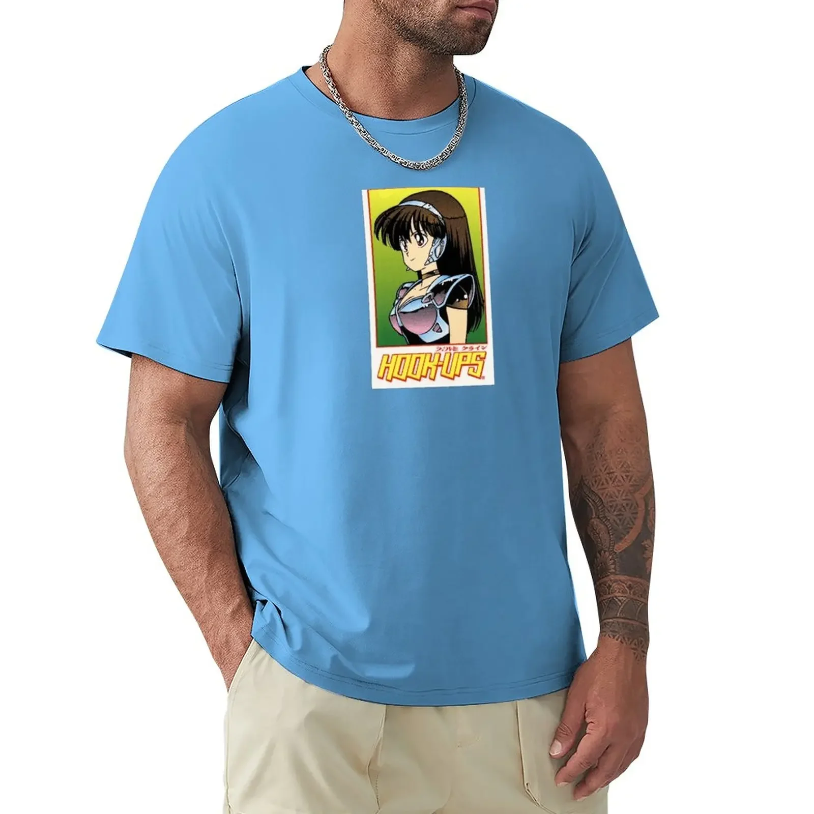 HOOK-UPS アニメキャラクター Tシャツ Hook-Ups HookUps T-Shirt new edition kawaii clothes anime mens t