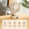 Portable Mini Desktop Fan Silent High Wind Power Cordless Rechargeable Fan 5 Speed Cooler Small Fan for Students Office Gifts 4