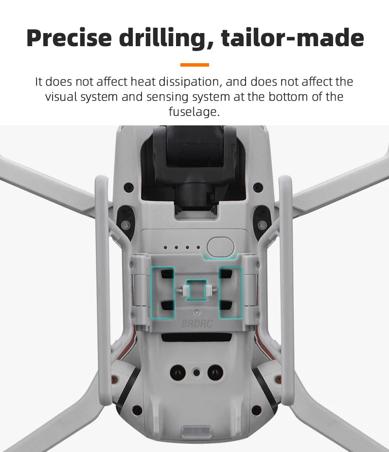 Supporto Per Eliche DJI Mini 3 Pro | Protezione In Plastica E Silicone | Antipolvere E Antiurto Per Trasporto (Nero)