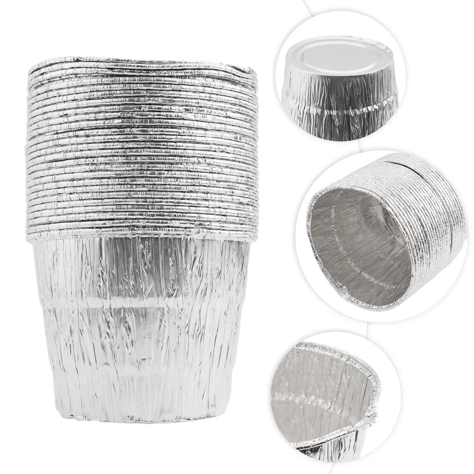 25pcs Disposable Grease Bucket Liners Fit For Traeger Wood Fired Pellet BBQ Grill Accessories Aluminum Pellet Smokers Replacement