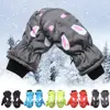 Kids Winter Ski Gloves Cartoon Rabbit Warm Mittens Non-slip Waterproof Windproof Outdoor Sports Cycling Gloves For Boys Girls 1