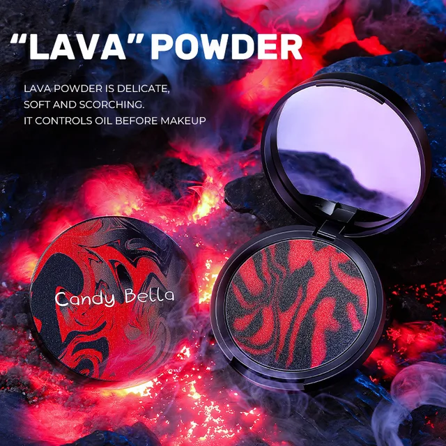 1pc CandyBella Lava Oil Control Long-Lasting Waterproof Concealer Transparent Jelly Matte Compact Face Loose Powder Makeup Tools 2