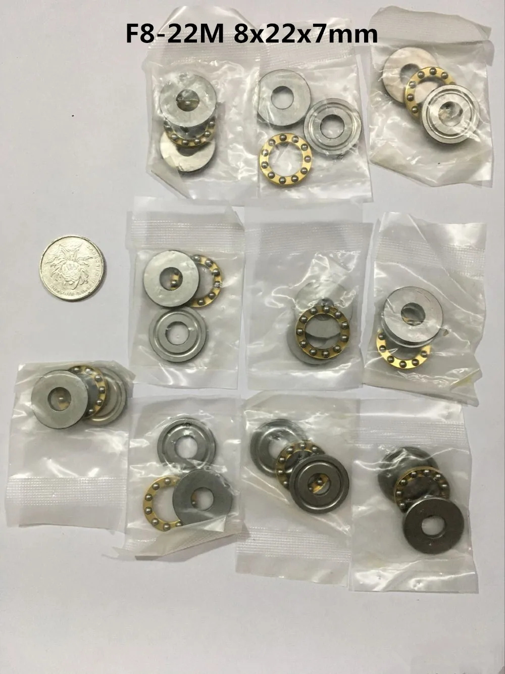 10PCS Mini 3-in-1 Plane Axial Ball Bearing Thrust Bearing Axial F3-8M F6-12M F8-16M F8-22M F10-18M F12-21M To F12-23M