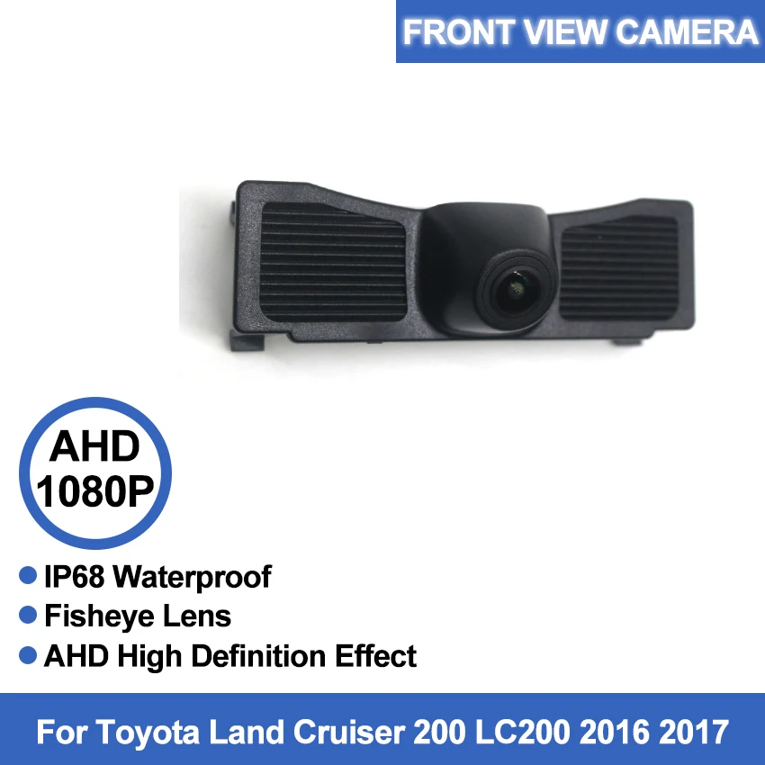 

HD CCD Автомобильная Встраиваемая камера с логотипом переднего вида для Toyota Land Cruiser 200 LC200 2016 2017, водонепроницаемая, ночного видения, высокое качество
