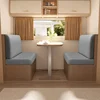 2pcs/set Stretch Velvet Sofa Bench Cover RV Dinette Cushion Covers Soft Sofa Seat Backrest Cover for RV Camper Car Decor 4