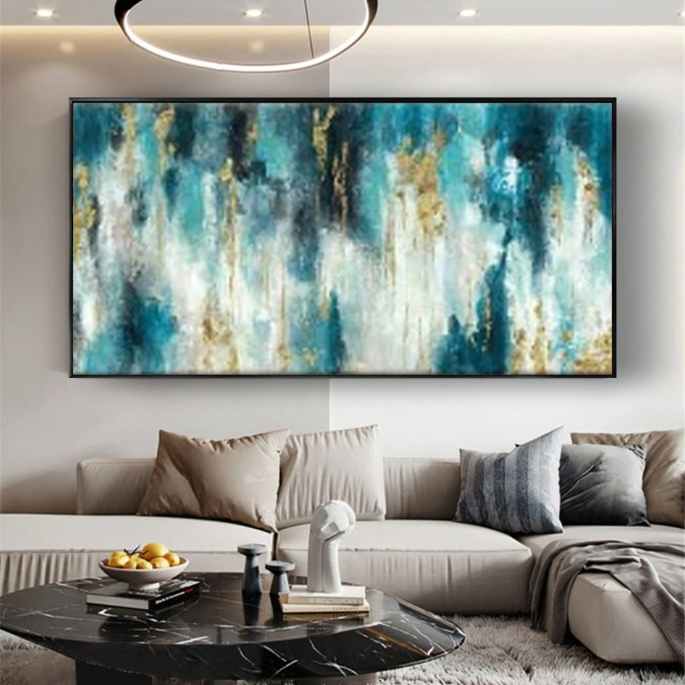 Large Vertical modern painting decorative pictures abstract art