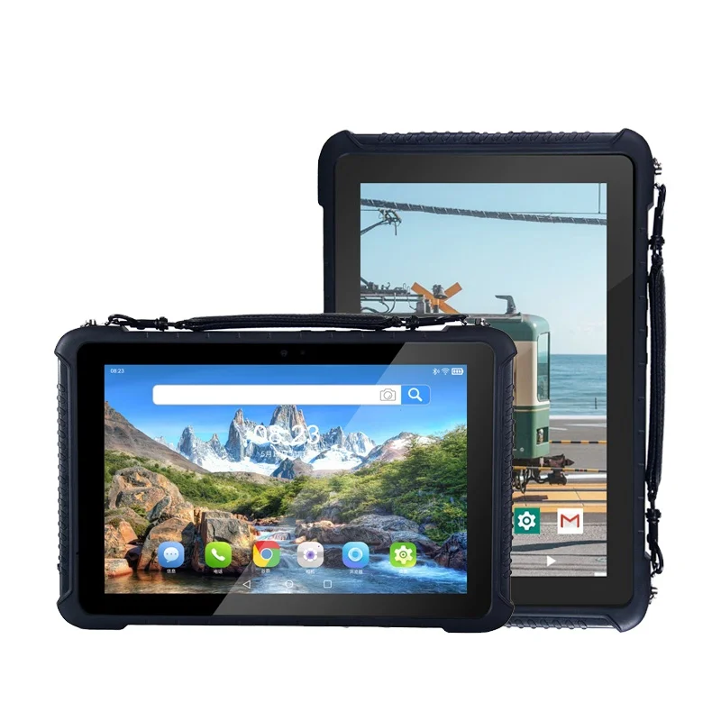 

10.1 Inch Android 10.0 10000mHA 4+64GB Nfc Rugged Waterproof Android industrial tablet pc With Vehicle Mount Fingerprint Scanner