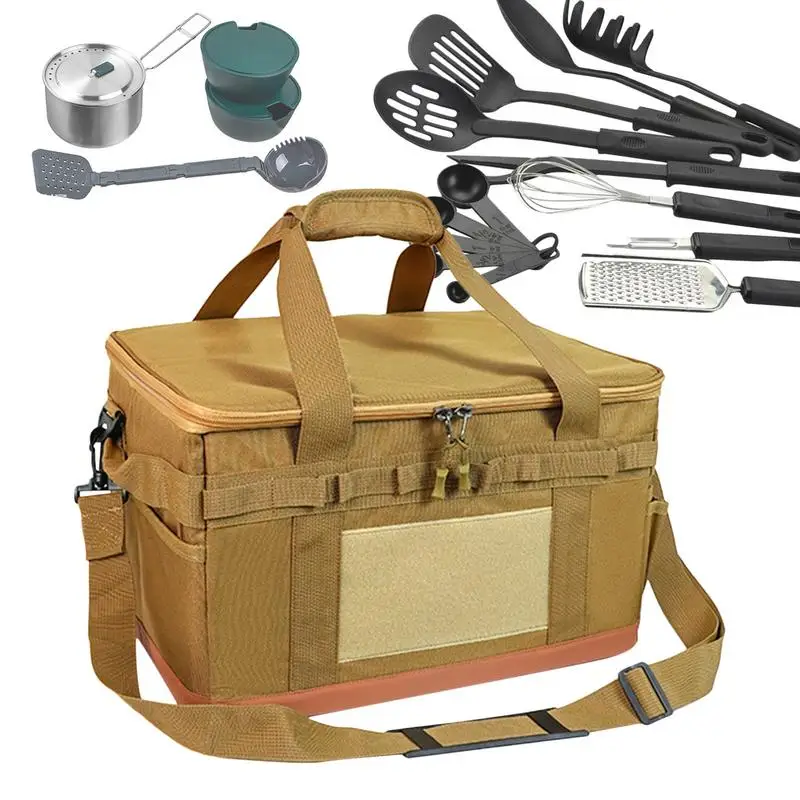 

Туристическая сумка для хранения, 30 л, кухонная Сумка для кемпинга, Женский Органайзер, спортивная сумка, рюкзак, органайзер для багажника, износостойкий, для пикника