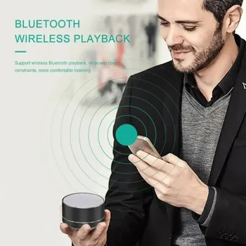 Wireless Bluetooth Speaker Portable Mini Stereo Sound Subwoofer with LED Light HD Mic Hands-free Call TF Card Play Long-lasting 5