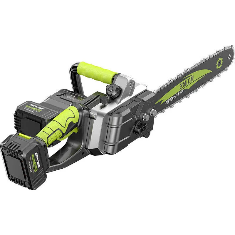 

12 дюймов 3000 Вт бесщеточная цепная пила лента 2 шт. батарея деревообрабатывающая цепная пила для одной руки садовый Электроинструмент лезвие пилы