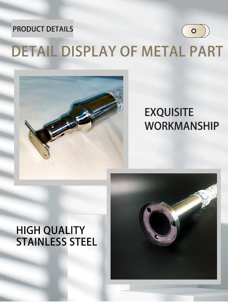 Acrylic Handrail Armrest pillar for KTV Hotel